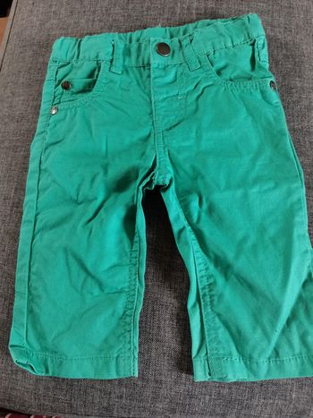 Pantalon vert 6 mois