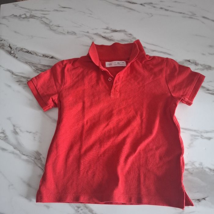 Zara polo rouge, taille 3-4 ans