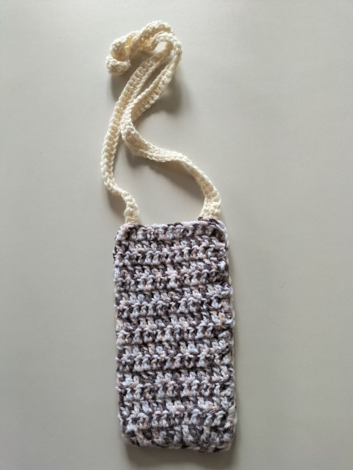 Porte portable au crochet gris