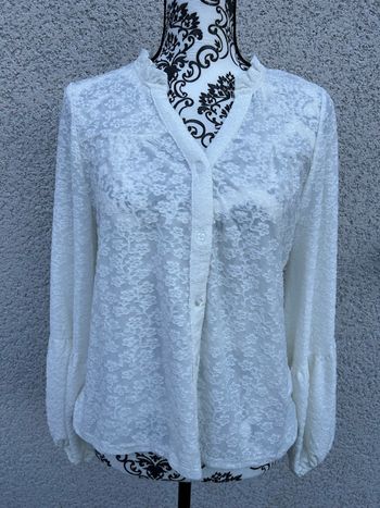 Blouse blanche cache cache