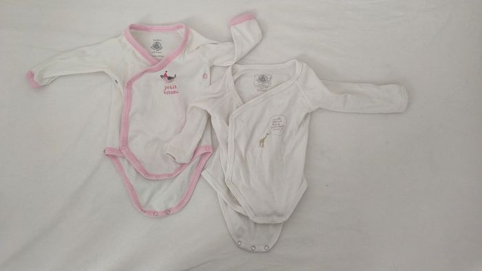 Lot de 2 bodies bébé - 3 mois
