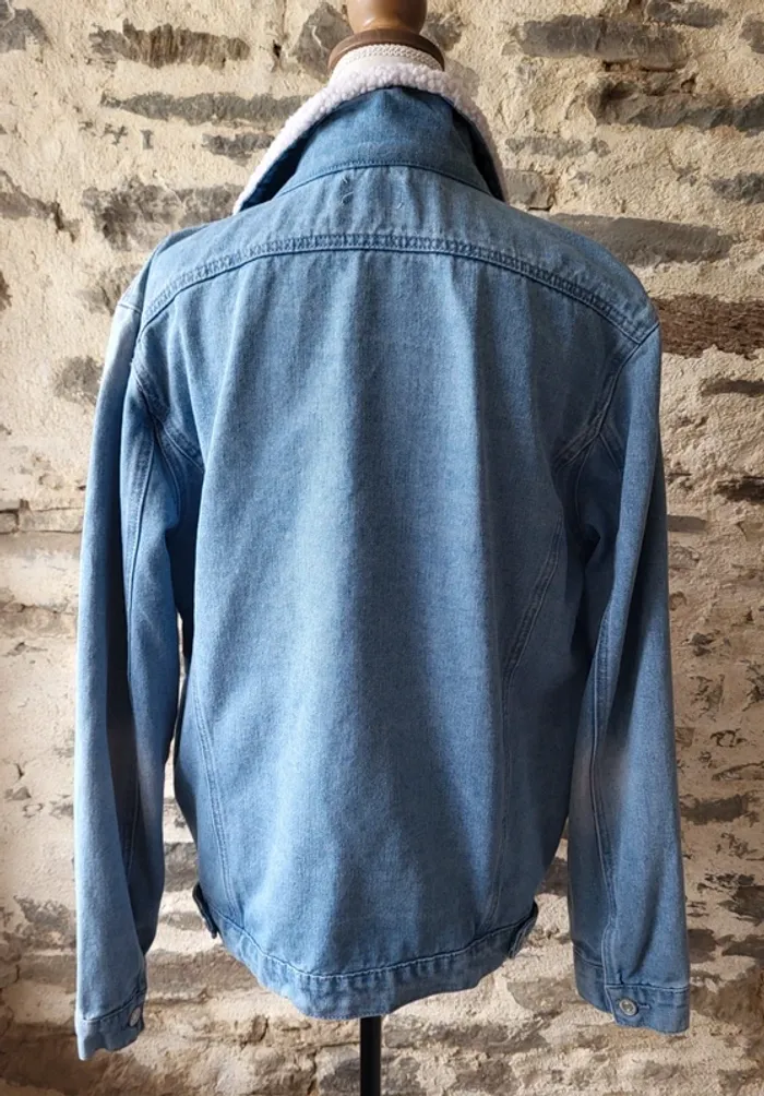 Veste en jean bleue claire Boohoo Man Taille XL ou 46 48 - photo numéro 7