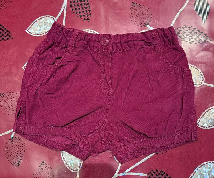 Short velours 23 mois fille Obaibi