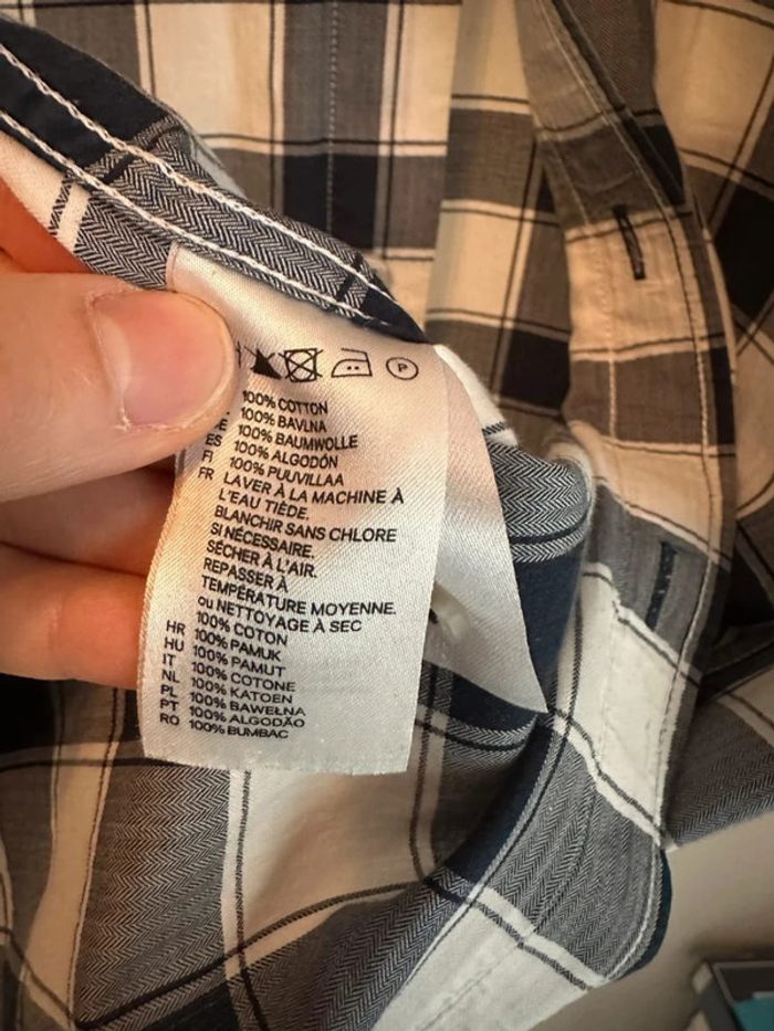 Chemise à carreaux homme taille S– Style casual, très bon état - photo numéro 4