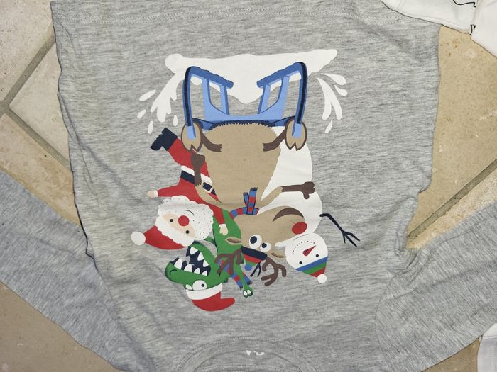 Lot 3 t-shirts Noël hiver 2 ans - photo numéro 3