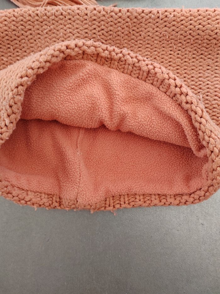 🧡Tour de cou + bonnet assorti corail 3-6 ans Kiabi - photo numéro 3