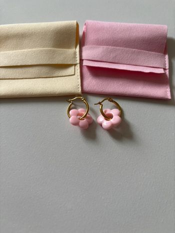 Créole pendentif fleur