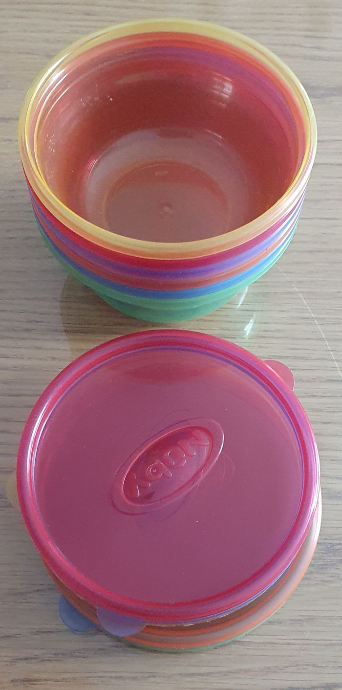 Lot de 6 pots conservation bébé 300 ml nuby - photo numéro 2