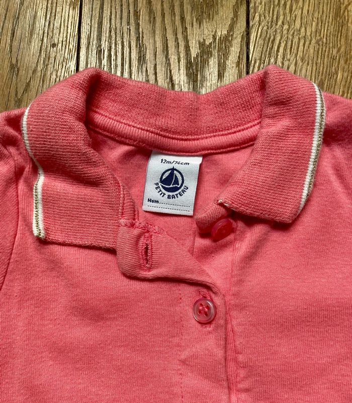 Robe polo tennis Petit Bateau 12 mois - photo numéro 2