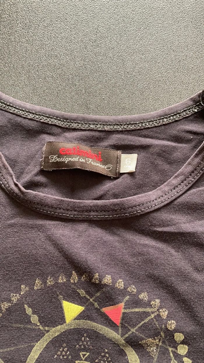 Catimini tee shirt haut vêtement fille enfant taille 6 ans - photo numéro 3