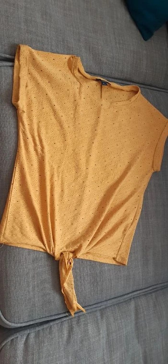 Tshirt jaune femme / Kiabi / XS - photo numéro 5