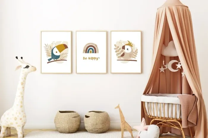 Affiches “Be Happy” pour chambre enfant - photo numéro 3