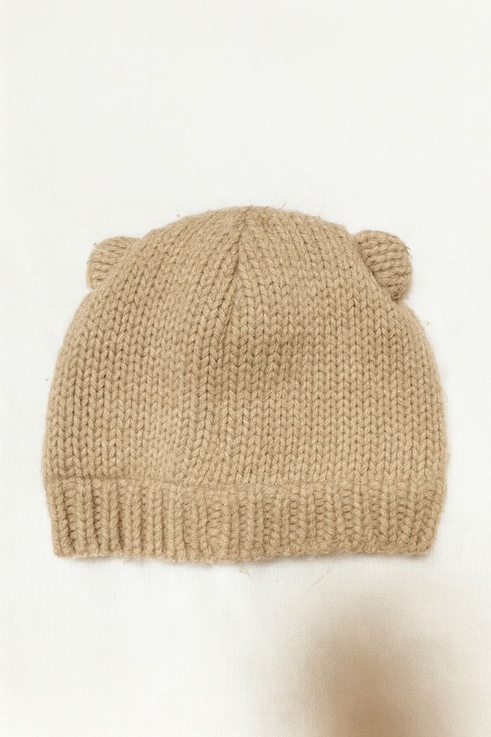 Bonnet doublé ourson bébé – 3/6 mois - photo numéro 3