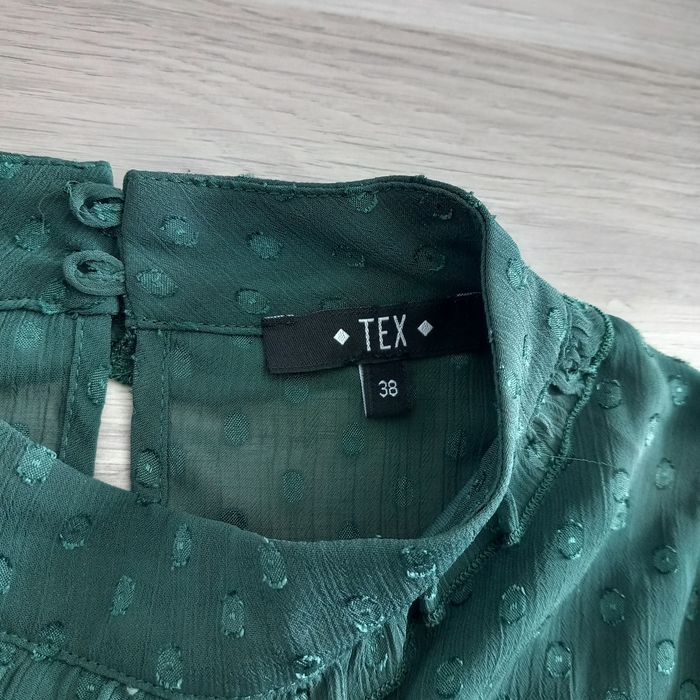 Chemisier femme vert à manches longues Tex taille 38 - photo numéro 6