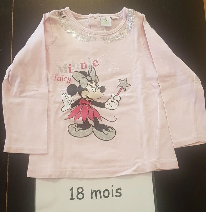 T-shirt ml Minnie disney 18 mois