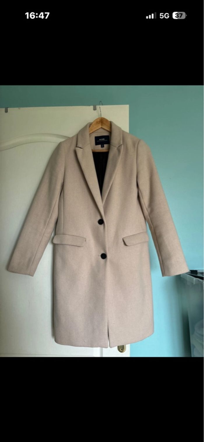 Long manteau beige - photo numéro 3