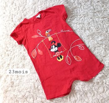 Combishort rouge minnie