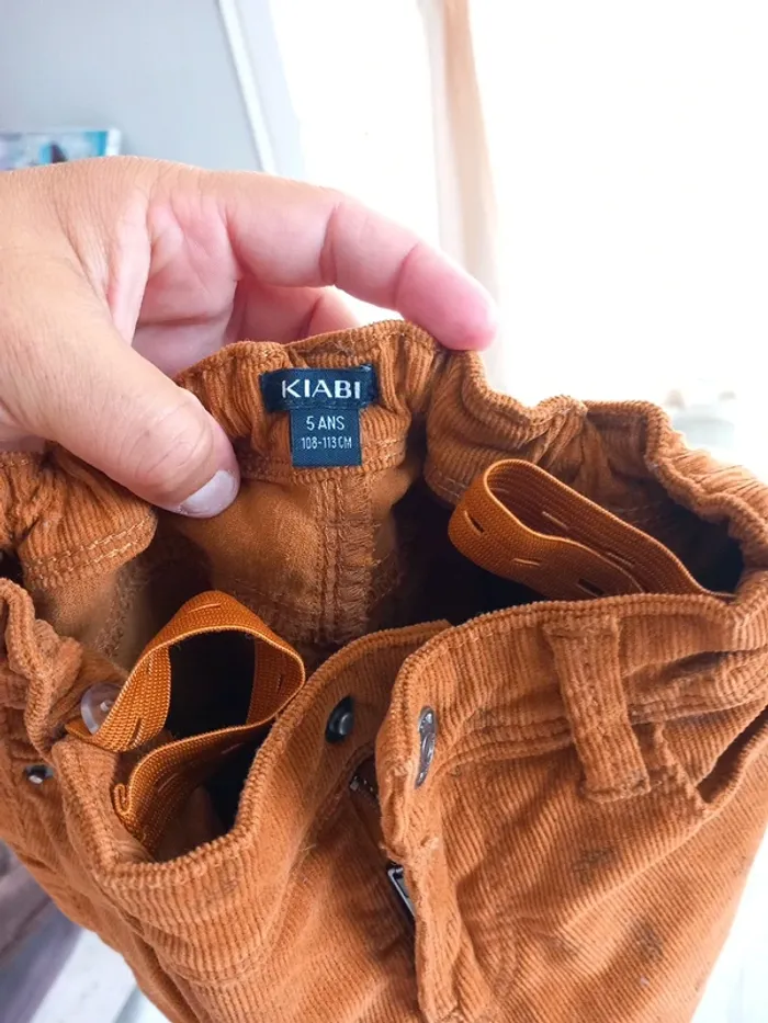 Pantalon velour kiabi 5 ans - photo numéro 3