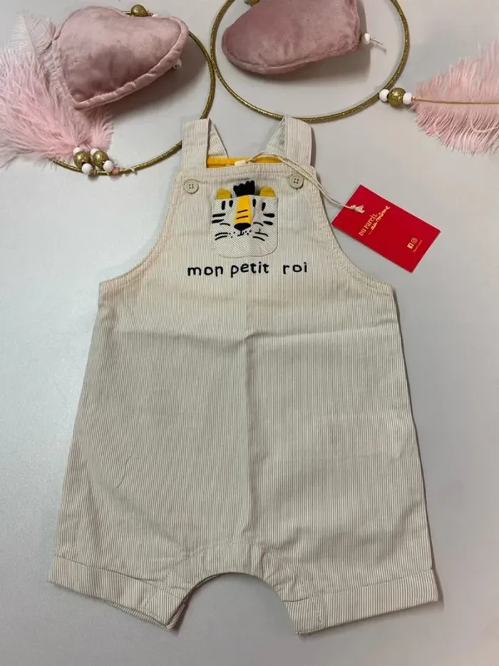 Salopette bébé garçon (neuf) - Taille 6 mois