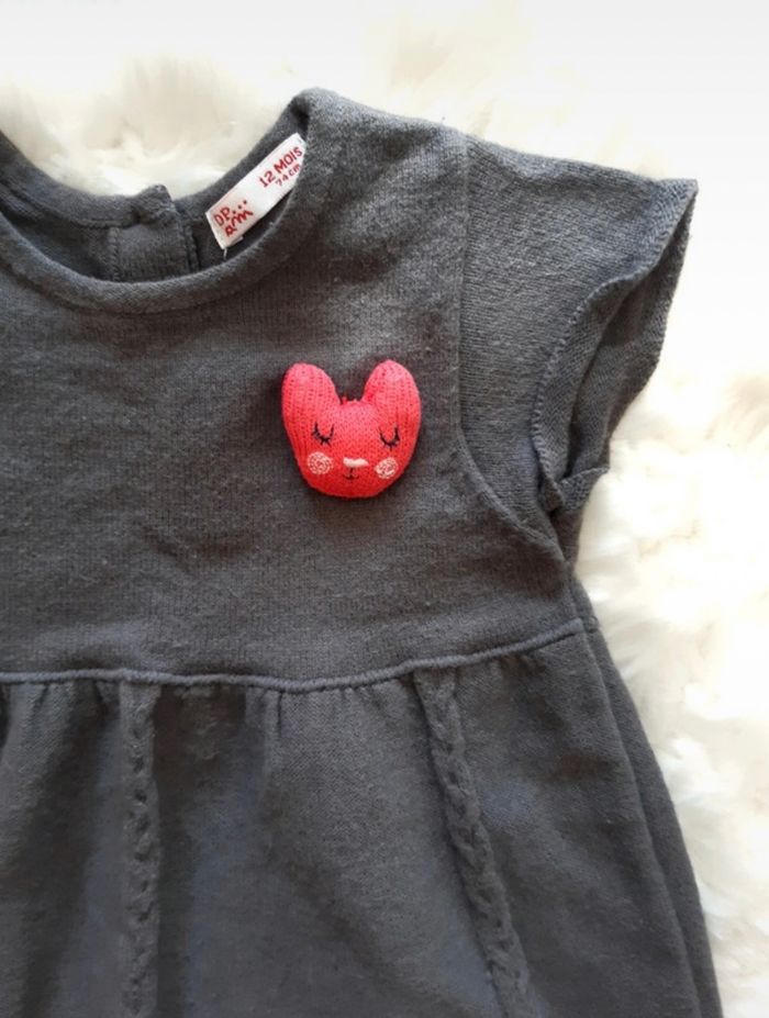 Ensemble robe pull leggings DPAM 12 mois - photo numéro 4