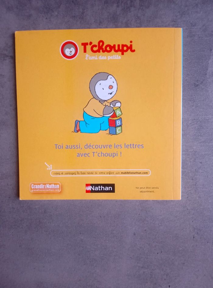 Livre enfant souple - T'choupi reconnaît les lettres - photo numéro 2