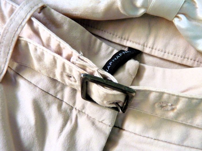 Pantalon habillé femme Naf Naf 36 S beige ceinture tailleur TBE - photo numéro 2