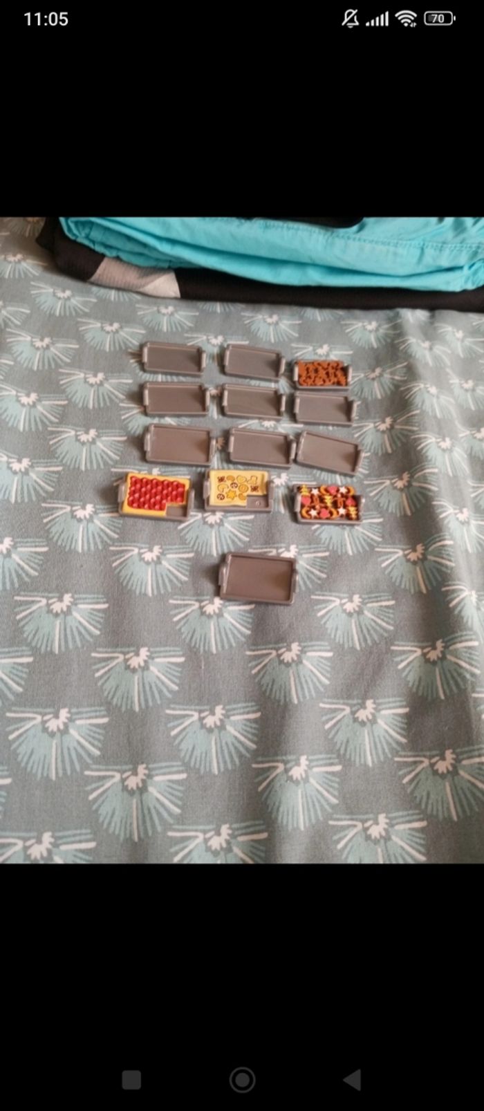 Lot de 13 plateaux "Playmobil"