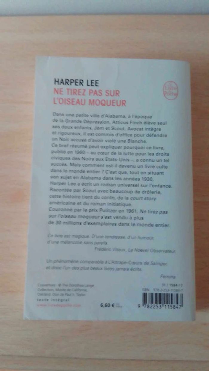 Ne tirez pas sur l'oiseau moqueur - photo numéro 2