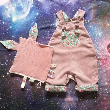 Box bébé des étoiles rose Turbul'Essence ✨ Salopette et doudou