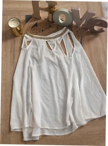 Debardeur blanc Taille M