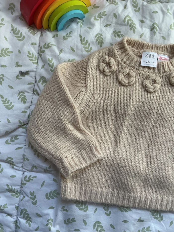 pull chaud beige zara 2 ans - photo numéro 5