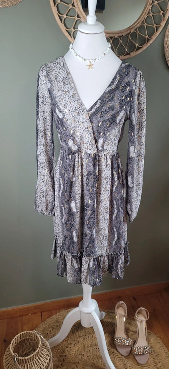Jolie robe Lilie Rose motif serpent Taille M Parfait état - photo numéro 2