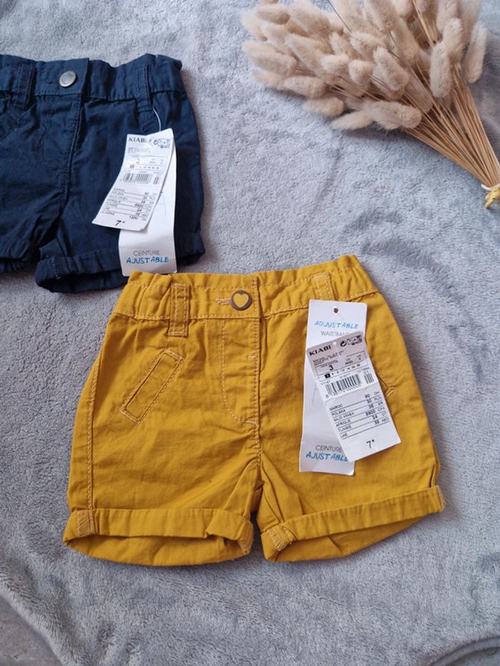 Lot 2 short kiabi 3mois - photo numéro 2