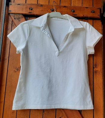 Polo blanc, femme, Cache cache, taille 38