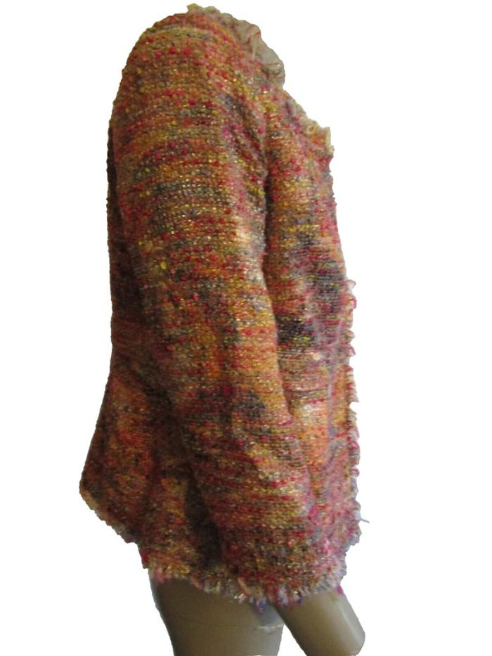 veste blazer chic tons or fuchsia et autres (voir photo) marque manila grace - photo numéro 3