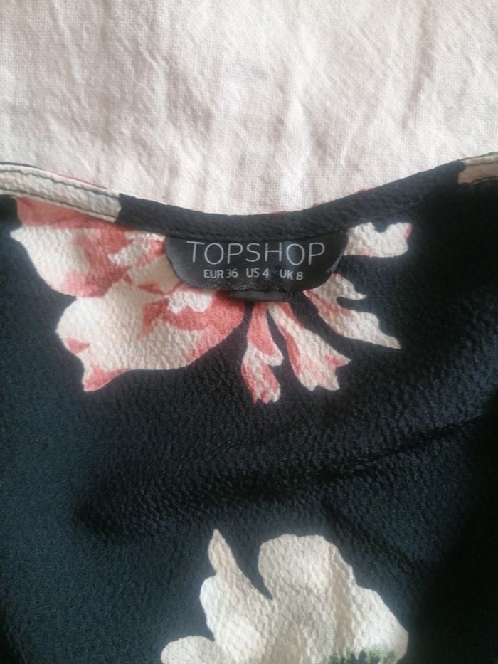 Blouse kimono fleurie topshop - photo numéro 3