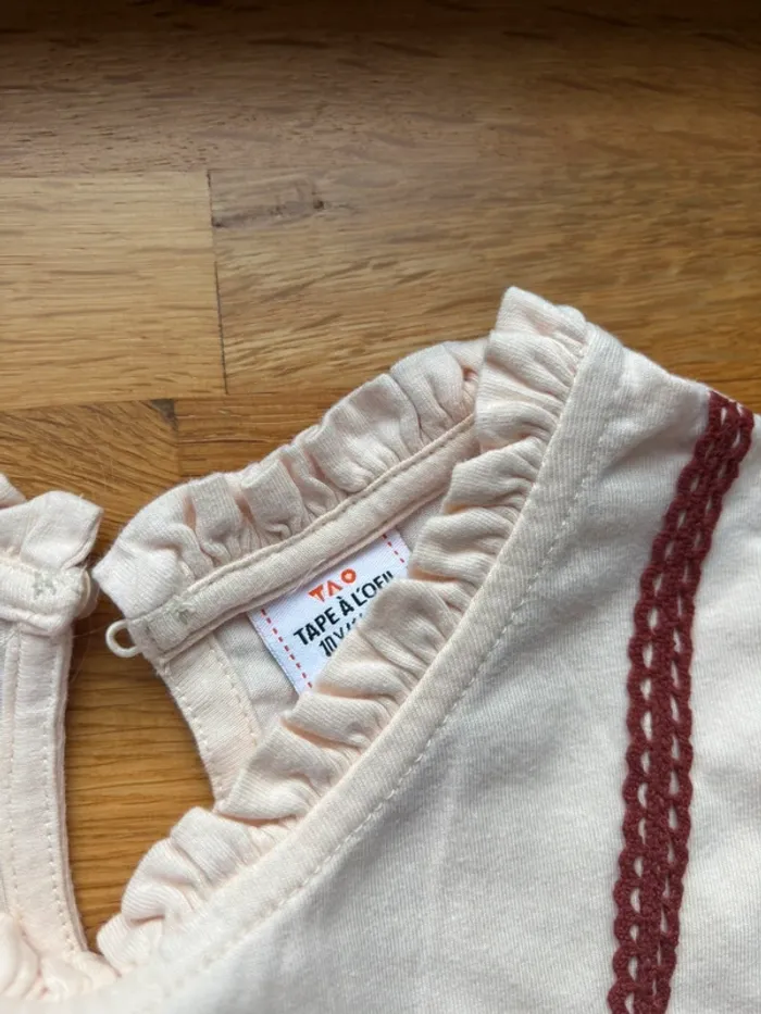 T-shirt ML tape à l’œil 10 ans fille - photo numéro 2