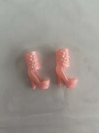 Chaussures BARBIE - Bottines Plateformes Roses Pailletées