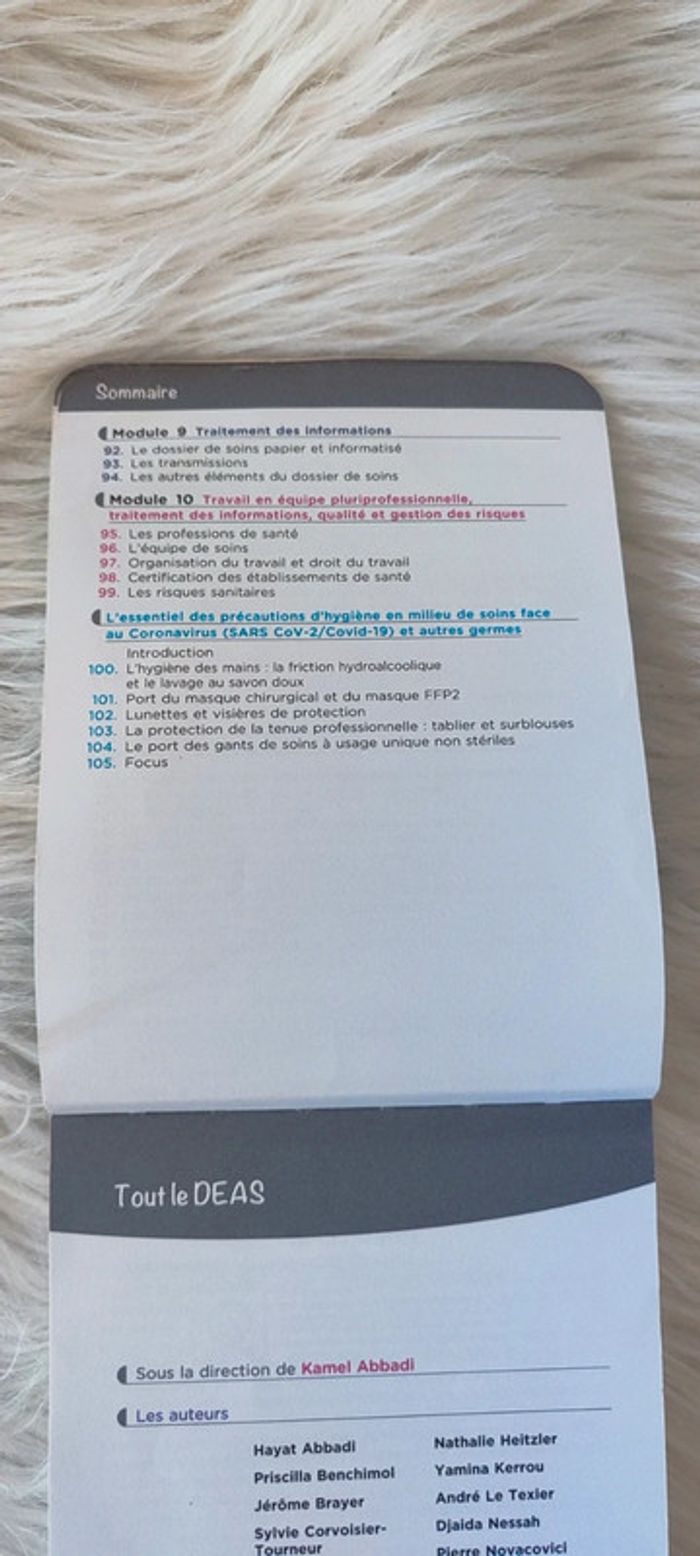 Livre deas aide soignante module de 1 a 10 - photo numéro 5