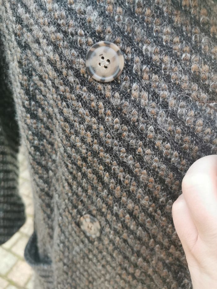 Manteau Zara knitwear col fausse fourrure - photo numéro 8