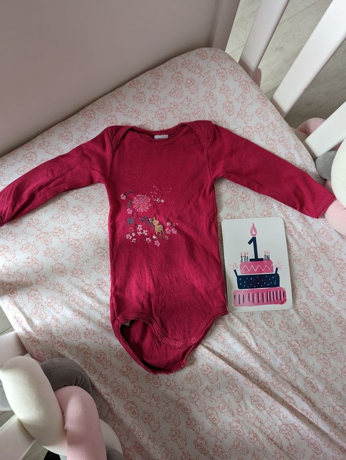 Lot body petit bateau taille 12 mois - photo numéro 2
