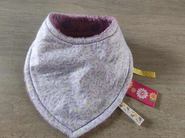 Lot de 3 bavoirs bandana réversibles - photo numéro 2