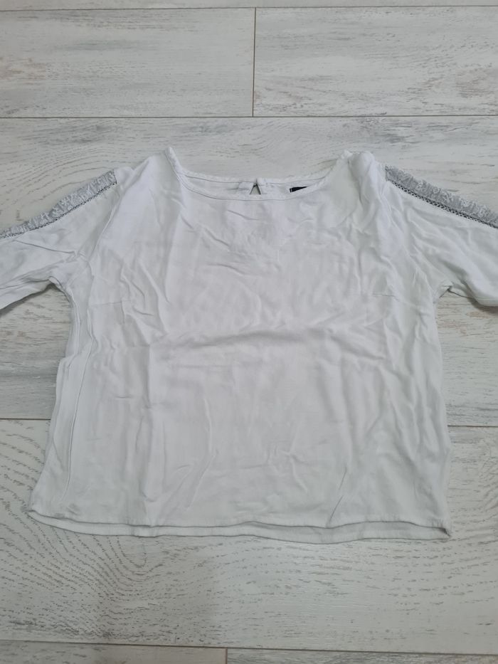 Haut manches 3/4 - 10 ans fille