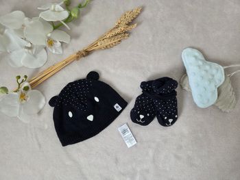 Bonnet + moufles Petit Bateau