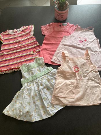 Lot ensemble robe vêtement bébé fille 3 mois été