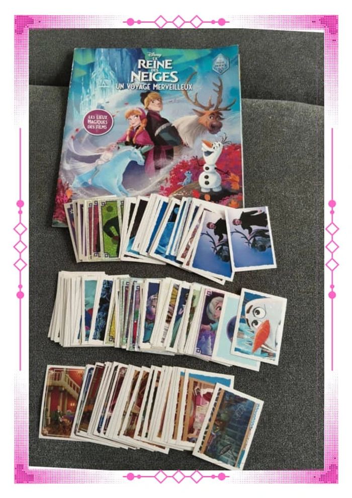 Cartes panini reine des neiges