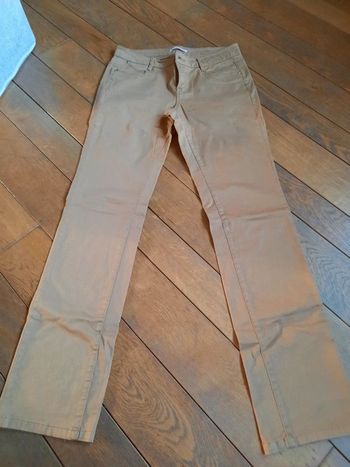 Pantalon Camaieu patte d'éléphant brun  (T40)