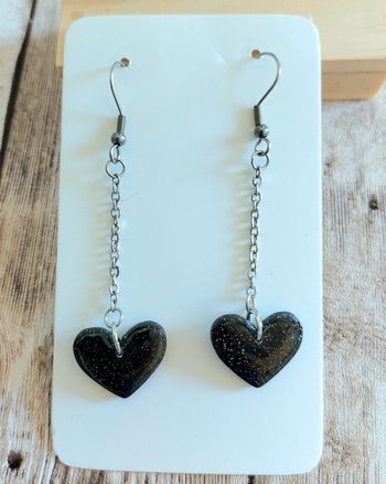 Boucles longues coeurs