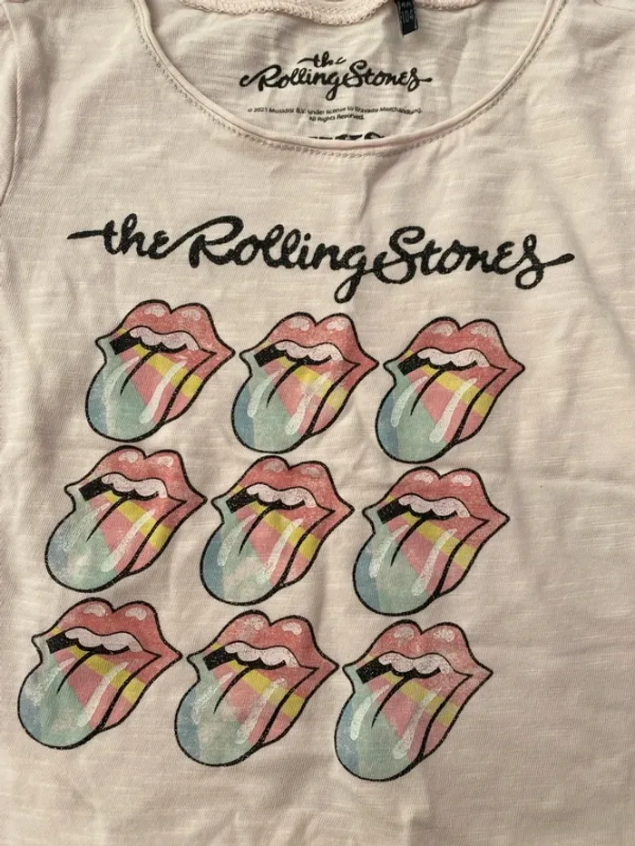 T-shirt fille Ikks 4 ans Rollin stones - photo numéro 2