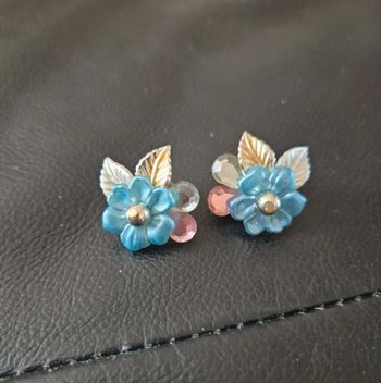 boucle d'oreilles fleurs à clip